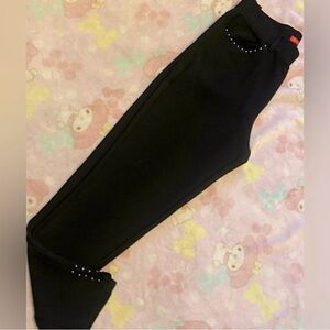 Maze womans black studded dress pantss (new) M
